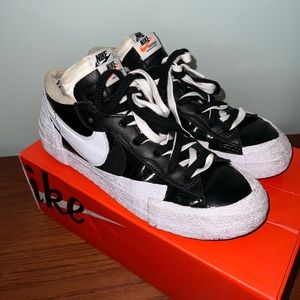 Nike x Sacai Blazer Low Patent Leather Black